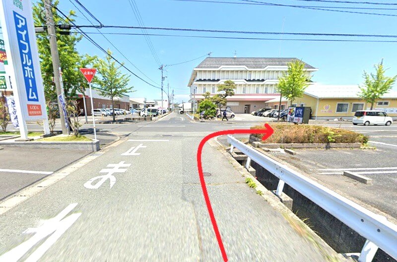 タカラスタンダード 鳥取ショールームまでの徒歩経路
