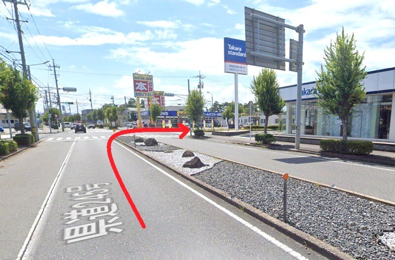 タカラスタンダード 米子ショールームまでの車の経路