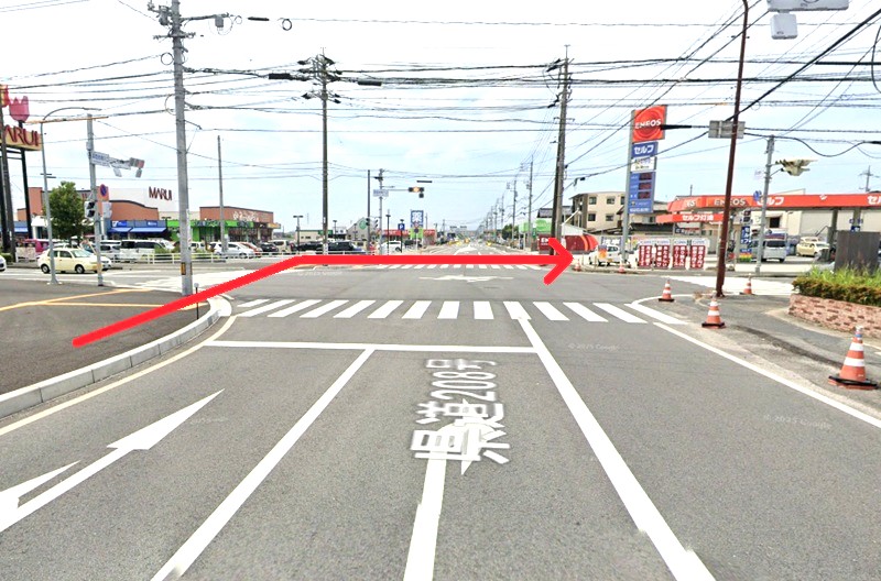 タカラスタンダード 米子ショールームまでの徒歩経路