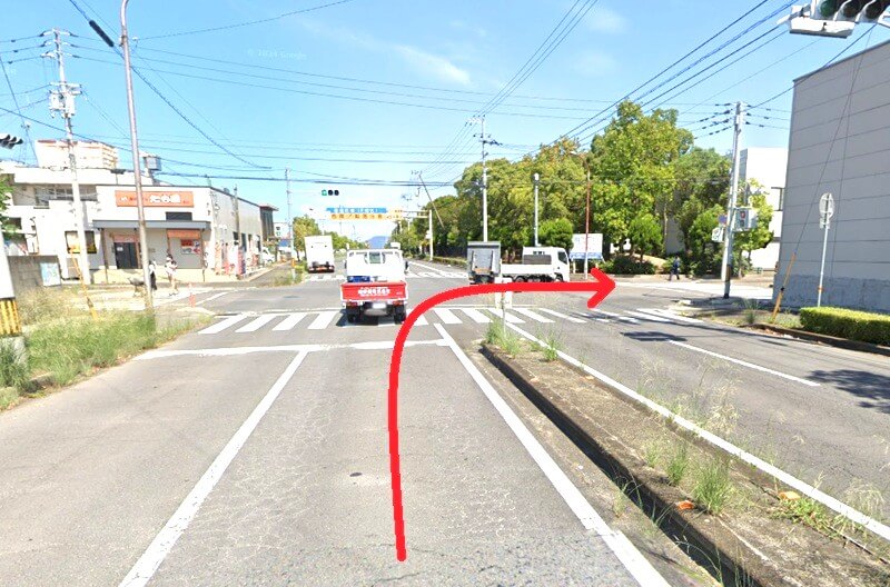 タカラスタンダード 高松ショールームまでの車の経路