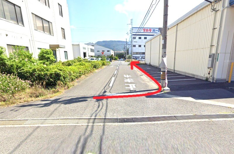 タカラスタンダード 高松ショールームまでの徒歩経路