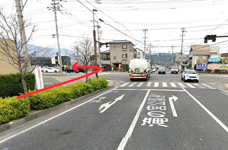 タカラスタンダード 新居浜ショールームまでの徒歩経路