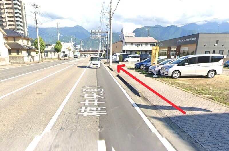 タカラスタンダード 新居浜ショールームまでの徒歩経路