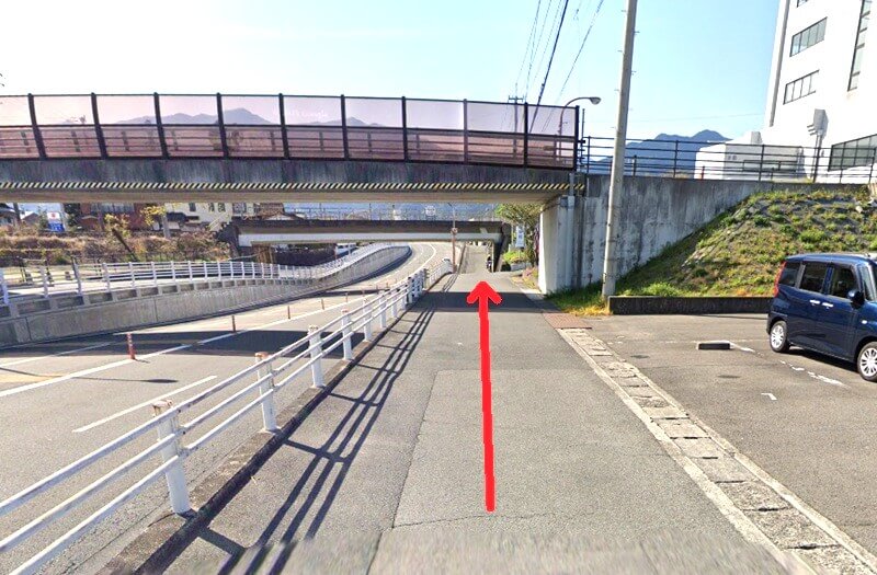 タカラスタンダード 新居浜ショールームまでの徒歩経路