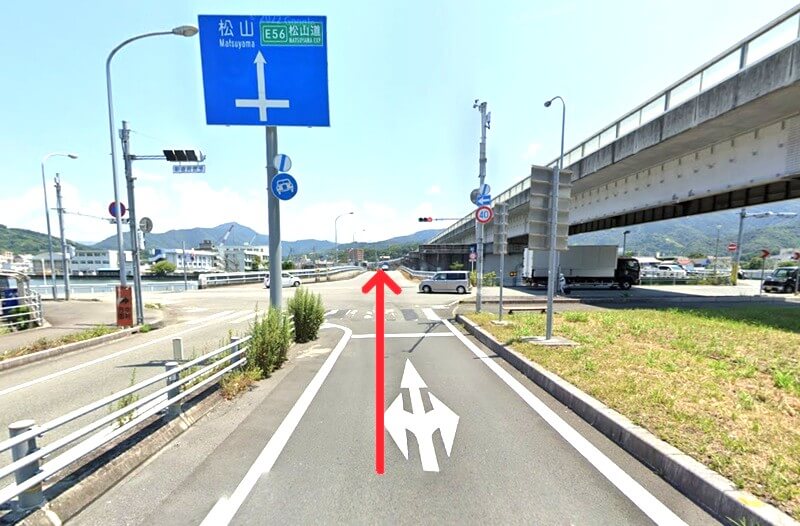 タカラスタンダード 宇和島ショールームまでの車の経路