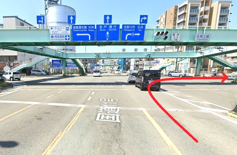 タカラスタンダード 徳島ショールームまでの車の経路