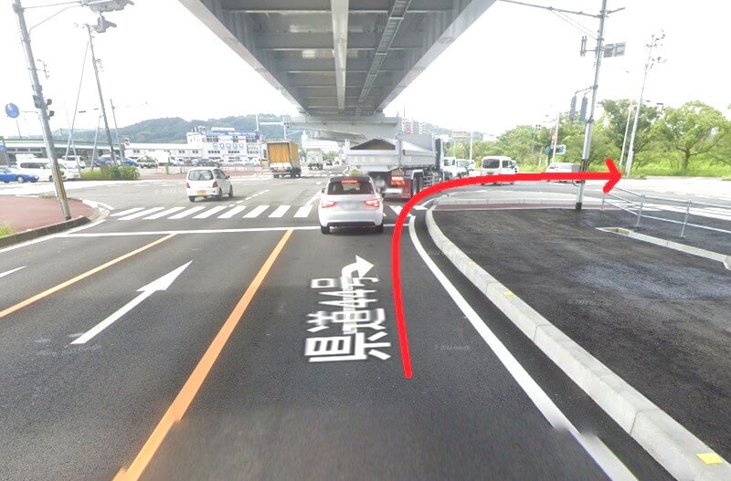 タカラスタンダード 高知ショールームまでの車の経路