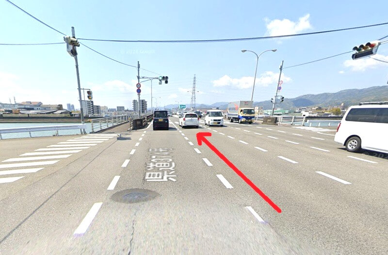 タカラスタンダード 高知ショールームまでの車の経路