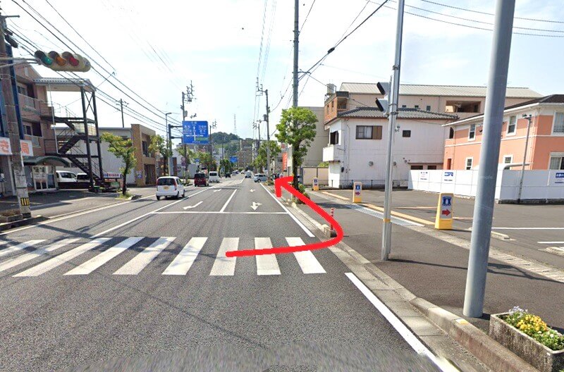 タカラスタンダード 中村ショールームまでの徒歩経路